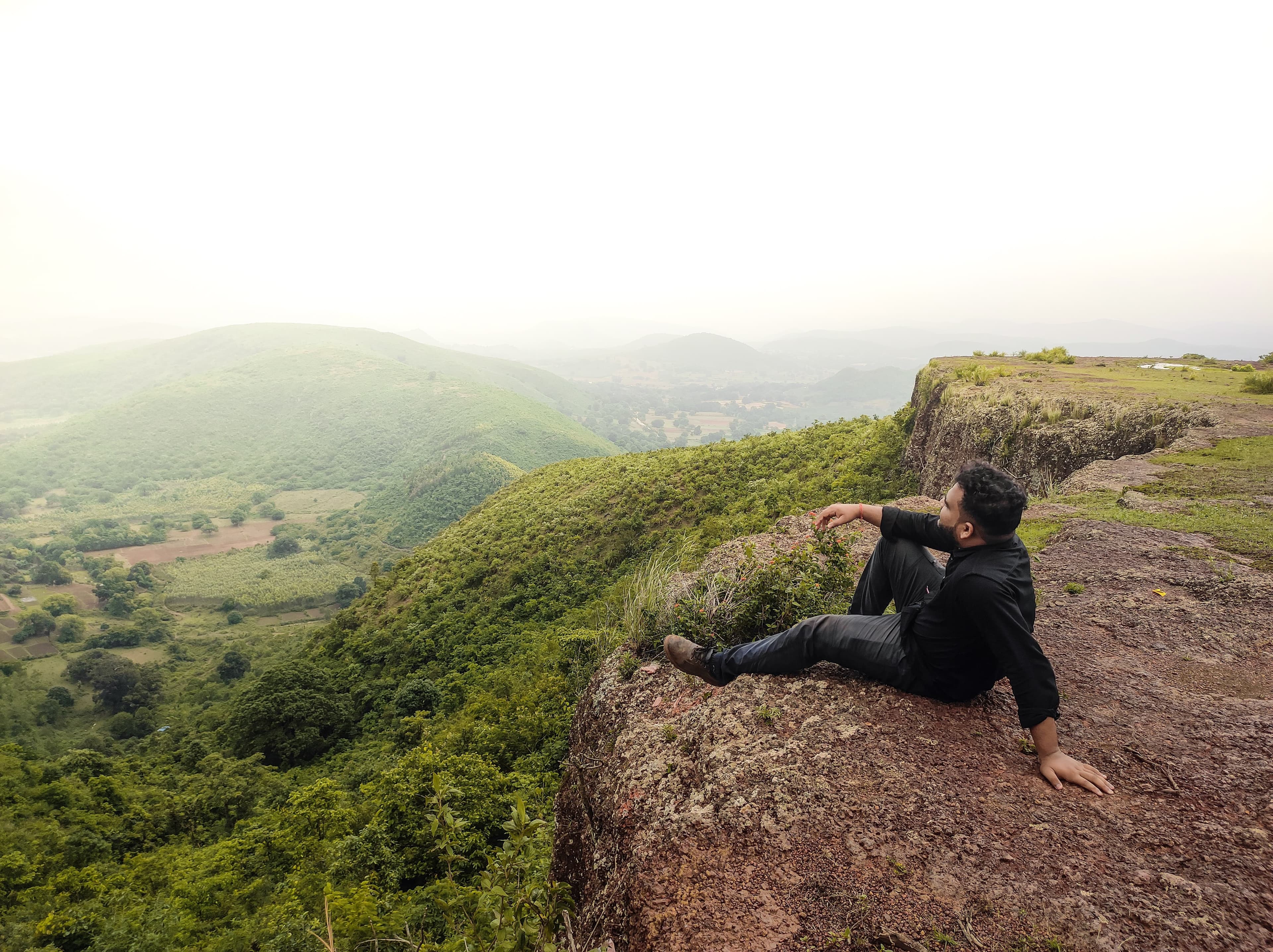A moment of rest and reflection after a long day of exploring the beautiful landscapes of Deomali
